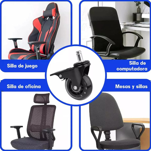 Juego De Ruedas Para Mesa Y Silla Con Freno 5 Pcs Universale