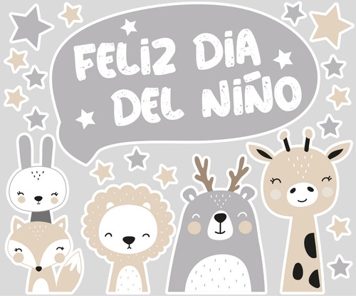 Imagen 8 de 8 de Vidrieras Del Día Del Niño Feliz Dia Del Niño Grandes