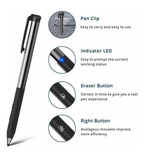 Lacoramo Lapiz Capacitivo Para Microsoft Surface 0.059 In 3