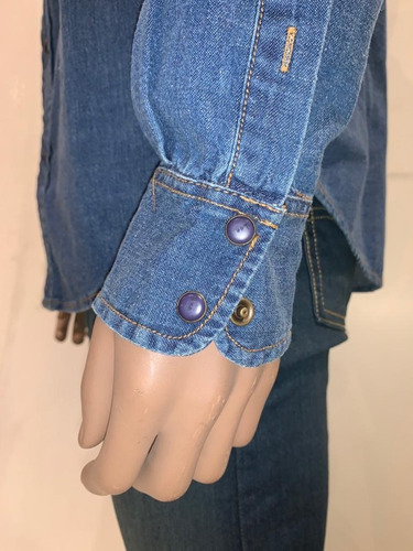 Imagen 3 de 6 de Camisa De Jean Lee Hombre Original Ultimas Originales