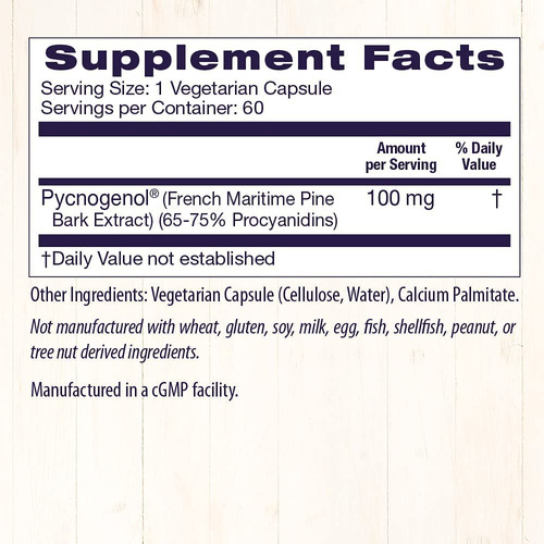 Healthy Origins Pycnogenol (nature's Super Antioxidant) 100