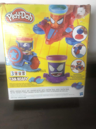 Imagen 4 de 6 de Plastilina Play Doh Marvel Can-heads