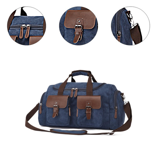Bolso De Lona Para Hombres, Bolso De Hombro Ligero Y