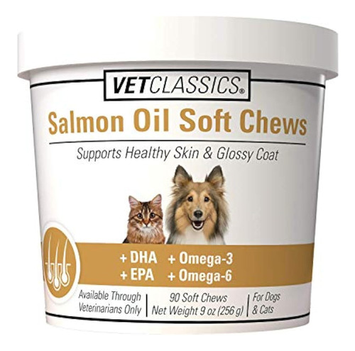 Vet Classics Suplemento Para Mascotas Con Aceite De Salmon P