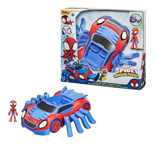 Spiderman Vehículo Con Figura Spidey Hasbro