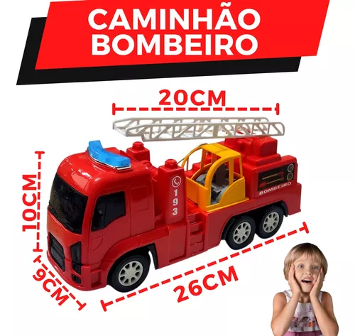 Kit Caminhão Bombeiro + Capacete Grande Brinquedo Menino na Americanas  Empresas