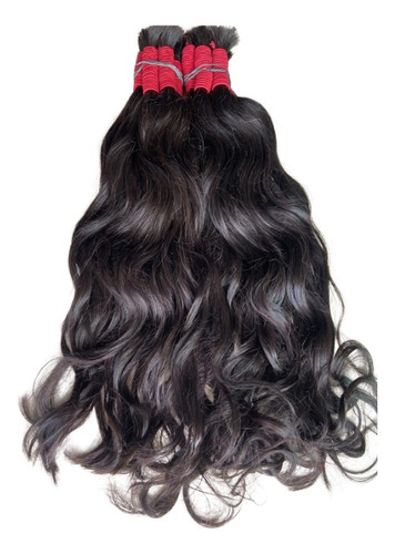 Indiano Cabelo Humano Ondulado 100g 45 Cm Castanho