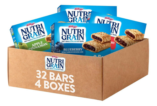 Kellogg's Nutri-grain - Barras Horneadas Suaves De Desayuno,