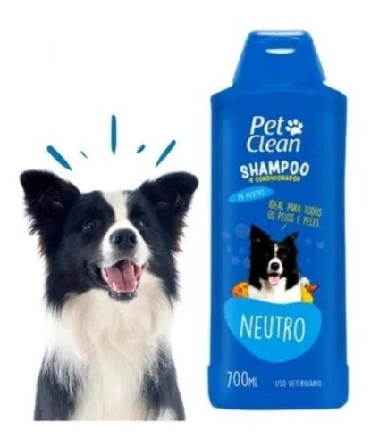 Shampoo Pra Cachorro Gato Banho E Tosa Cães Pet Clean 700 Ml