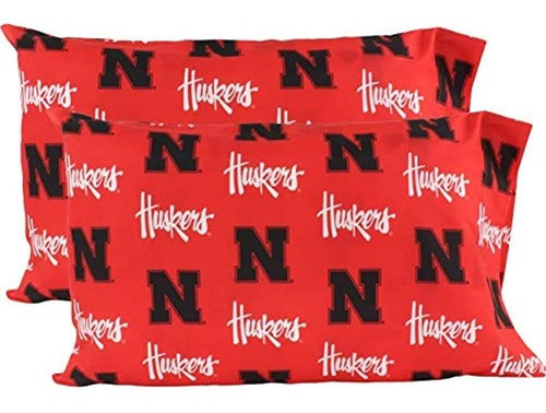 Colegio Covers Nebraska Cornhuskers Funda De Almohada Par S
