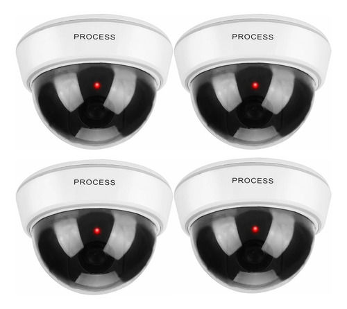 Camara De Seguridad Falsa Tipo Domo Pack X4 Unidades