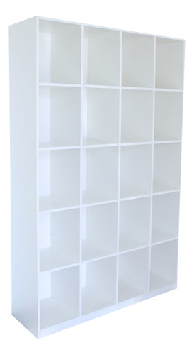 Armário Organizador Com 20 Nichos Para Comércio 100 Mdf Cor Branco Klithovit Decor