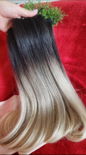 Cabelo Brasileiro Premium Ombré Hair Loiro 65cm 50g