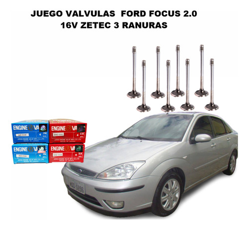 Juego Valvulas  Ford Focus 2.0 16v Zetec 3 Ranuras