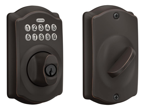 Schlage Be365 V Cam 716 Camelot Cerrojo Con Teclado, Cerradu