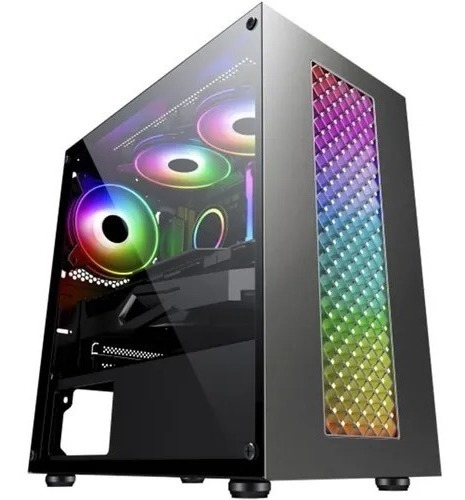 Gabinete Gamer K-mex Bifrost 3 - Led Rgb - Cg01rurh001cb0x