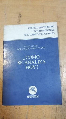 Como Se Analiza Hoy - Vv Aa (libro)