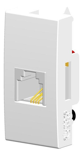 Modulo Alumbra Siena Branco (tomada Rj11 4 Vias) 6165