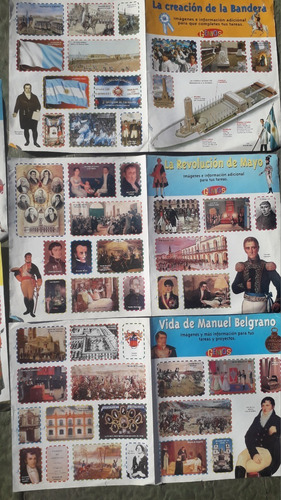 Lote Por 5 Laminas Revista Antigua * Genios * Para Recortar (Usado)
