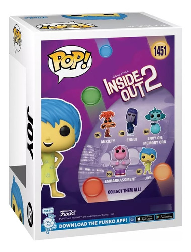 Funko Pop Disney Inside Out Intensamente 2 Joy - Alegria .