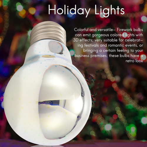 Cw Bombilla Led Led Infinity 3d Con Efecto De Fuegos