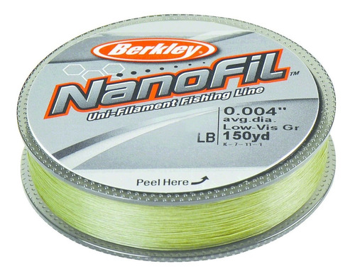 Nanofil Uni Filamento Niebla Transparente Color Verde 10