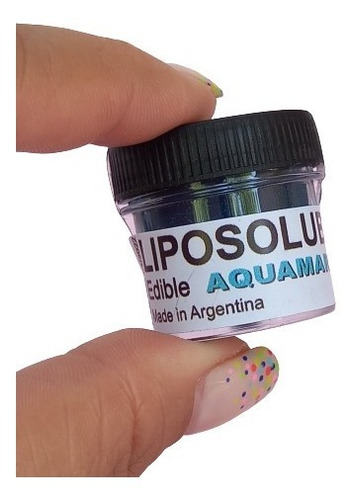 Colorante Comestible Polvo Liposoluble Aqua Turquesa King 