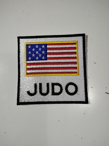 Patch Bord Termocolante-kimono-judo-jiu-jitsu-estado Unidos Judo Lisa