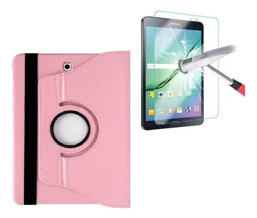 Cover 360° + Mica Glass 9h Para Samsung Tab S2 8.0 Sm-t710