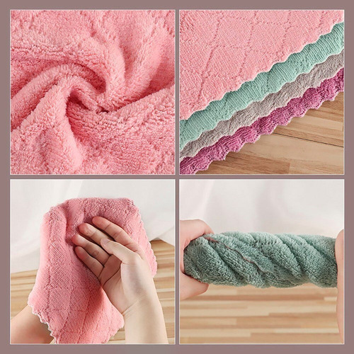 Toalla De Cocina, Tela De Microfibra, Trapos Absorbentes De