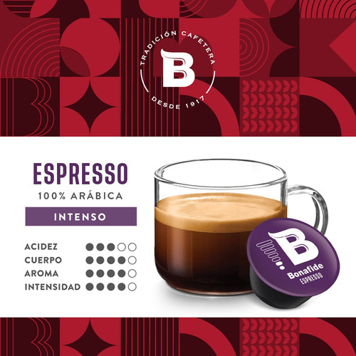 Caja X10 Capsulas Cafe Bonafide Espresso Para Dolce Gusto