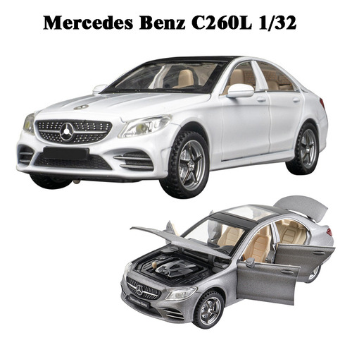 Mercedes Benz C260l Miniatura Metal Coche Con Luz Y Sonido