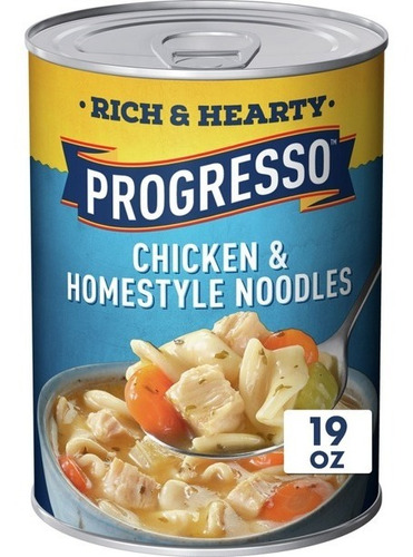 Progresso Sopa En Lata De Pollo Y Fideos 538g, 5 Pzas