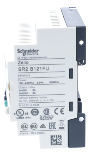 Sr2b121fu Plc Compact Smart Relay, Zelio Logic Sr2 Sr3, 12