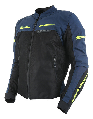 Chaqueta Proteccion Para Moto Genesis Pro Verano Azul Hombre