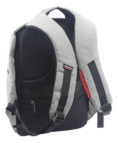 Mochila Unicross Antirrobo Usb 17 Pulgadas Color Gris