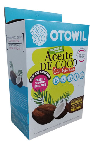 Imagen 6 de 10 de Protector Termico Aceite De Coco C/ Quinoa Caja X48uni.