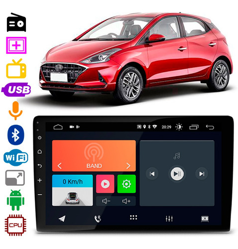 Som Automotivo Hb20 2020 A 2022 Faaftech 10,1 Pol Android Bt