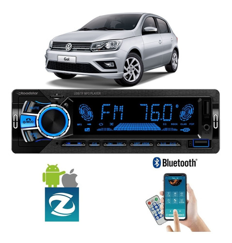 Aparelho De Som Carro Bluetooth Usb Sd Rádio Gol G4 G5 G6 G7