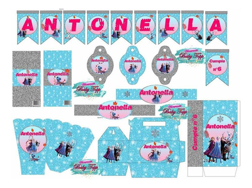 Kit Imprimible Frozen 2 Original Baby Topp