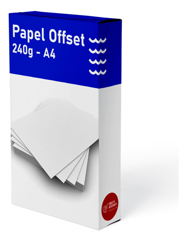 Papel Offset Color Plus 240g A4 Branco 125 Folhas