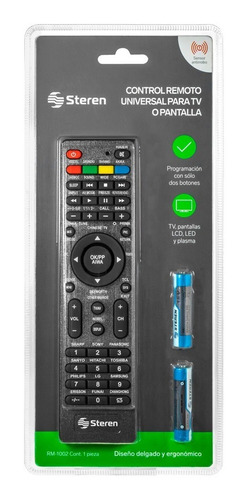 Control Remoto Universal Metálico Para Tv |rm-1002ne