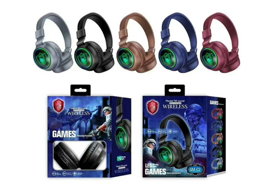 Imagen 3 de 4 de Audifonos Headphones Gm-c2 Con Iluminación Led