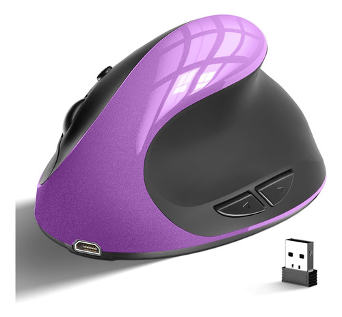 Cvavot Raton Ergonomico, Mouse Inalambrico Vertical Recargab