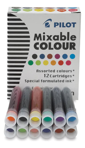 Parallel Pen Pilot Caja 12 Cartuchos Diferentes Colores