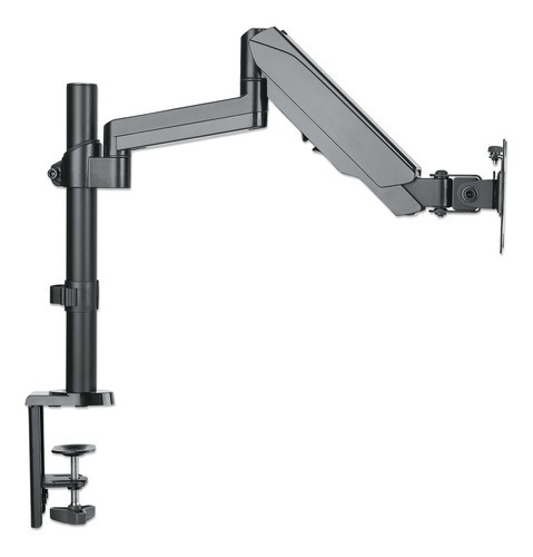Soporte De Monitor Universal Con Brazo Articulado Y Pistón A Gas Manhattan 461580 - Soporta Pantallas De 17 A 32 Y Hasta 8 Kg.