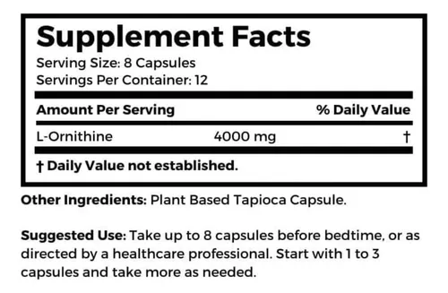 Dr Clark Store, Suplemento Vegetariano De Ornitina, 500 Mg,