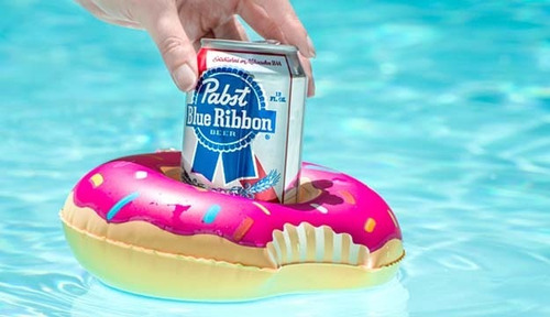 Porta Vasos Flotador Inflable Bebidas Cerveza Dona Piscina