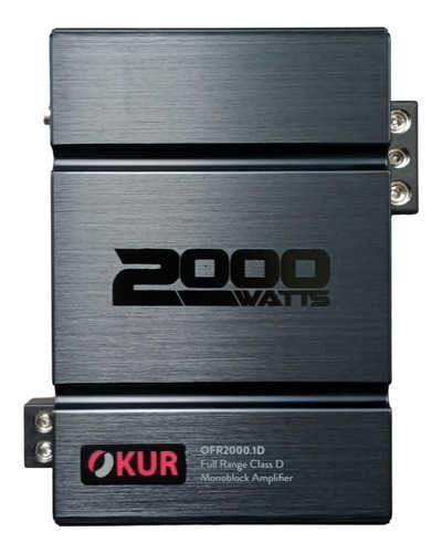 Amplificador Nano Okur Ofr2000.1d Clase D 2000w 1 Ohm 1 Ch