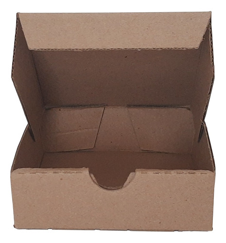 100 Cajas Cartón 6x6x2 Cm Microcorrugado Kraft 